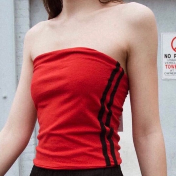brandy melville red tube top - Picture 1 of 4